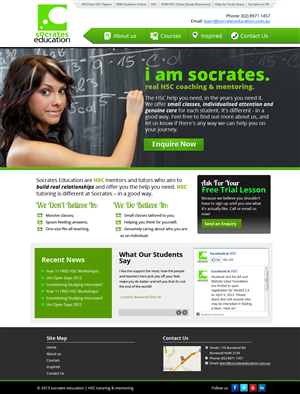 Web Design par OM pour Socrates Education | Design : #1635589