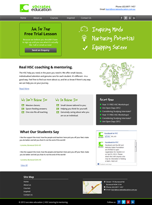 Web Design par OM pour Socrates Education | Design : #1636108