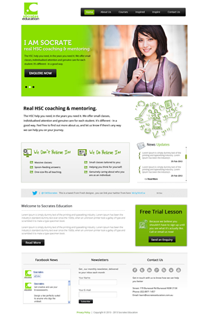 Web Design par OM pour Socrates Education | Design : #1643213