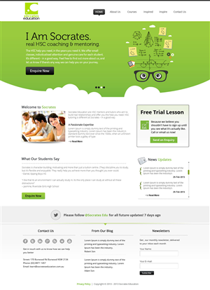 Web Design par OM pour Socrates Education | Design : #1643215