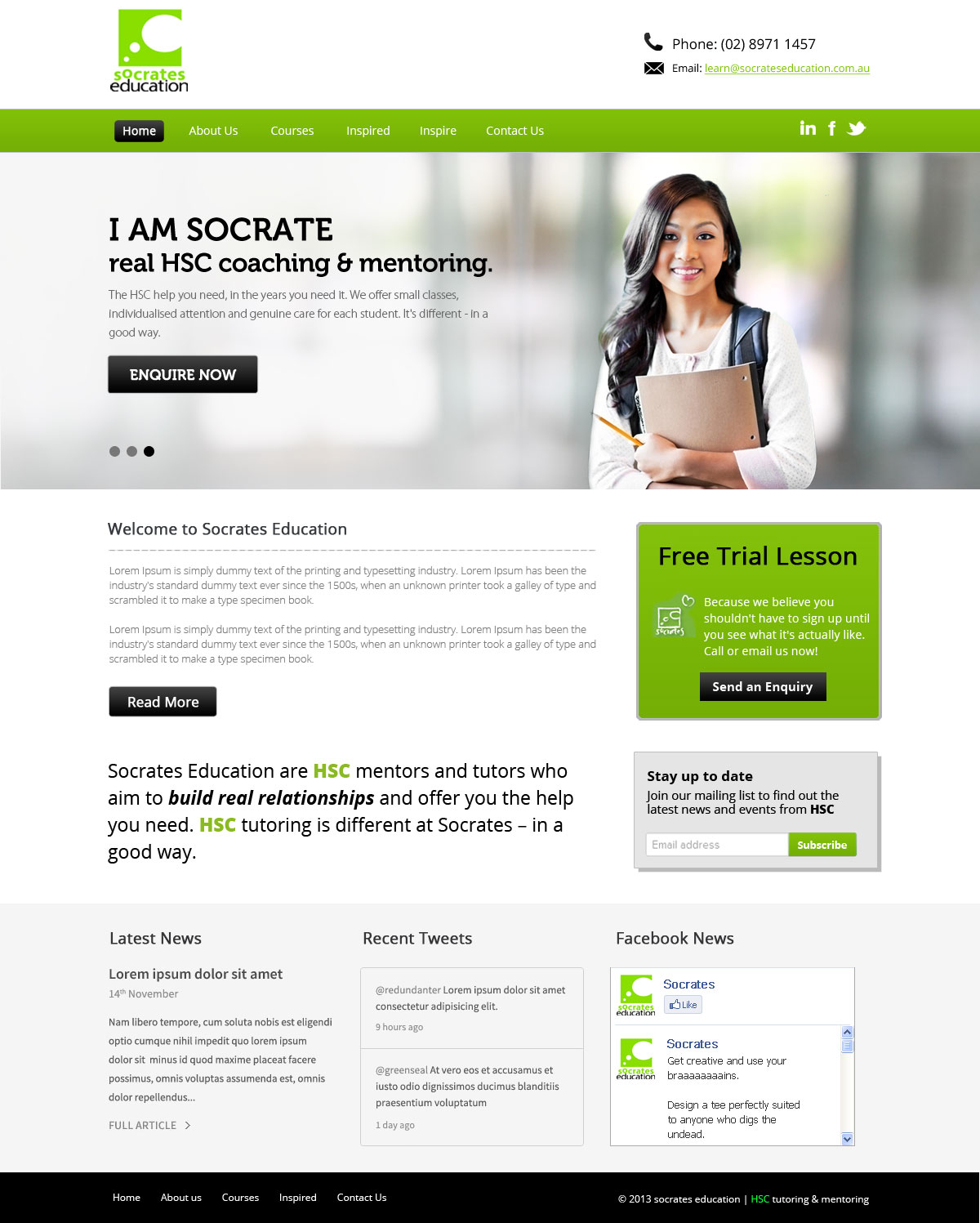 Web Design par OM pour Socrates Education | Design #1643216