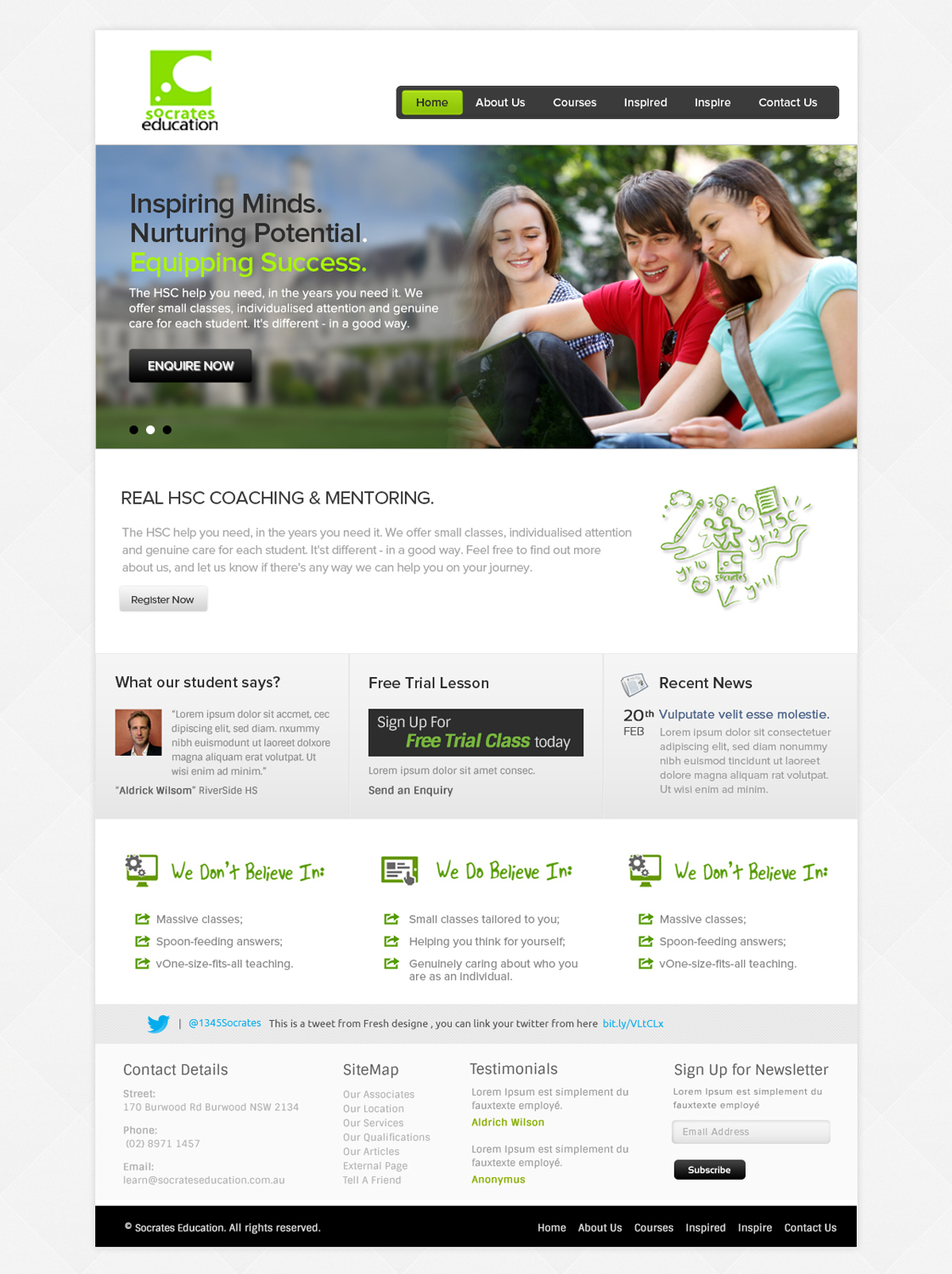 Web Design par OM pour Socrates Education | Design #1647362