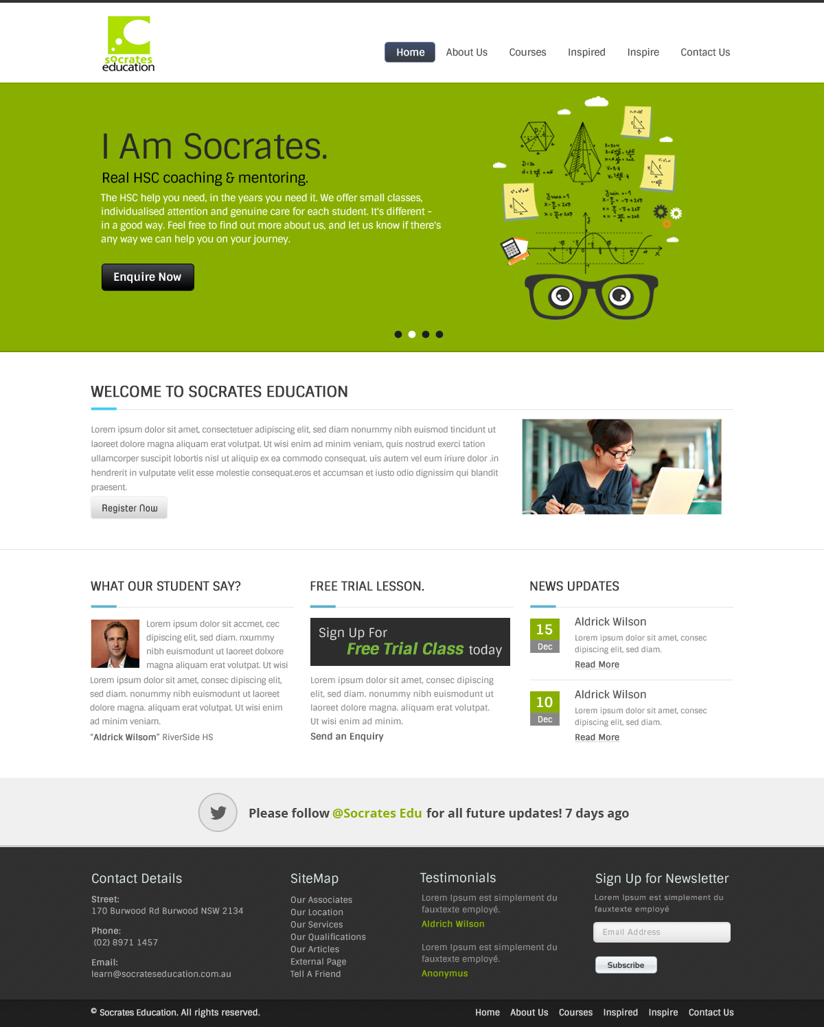 Web Design par OM pour Socrates Education | Design #1647367