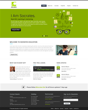 Web Design par OM pour Socrates Education | Design : #1647367