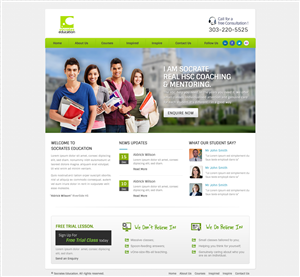 Web Design par OM pour Socrates Education | Design : #1647370