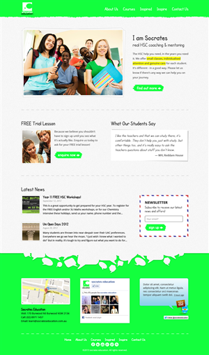 Web Design par MIND pour Socrates Education | Design : #1646955