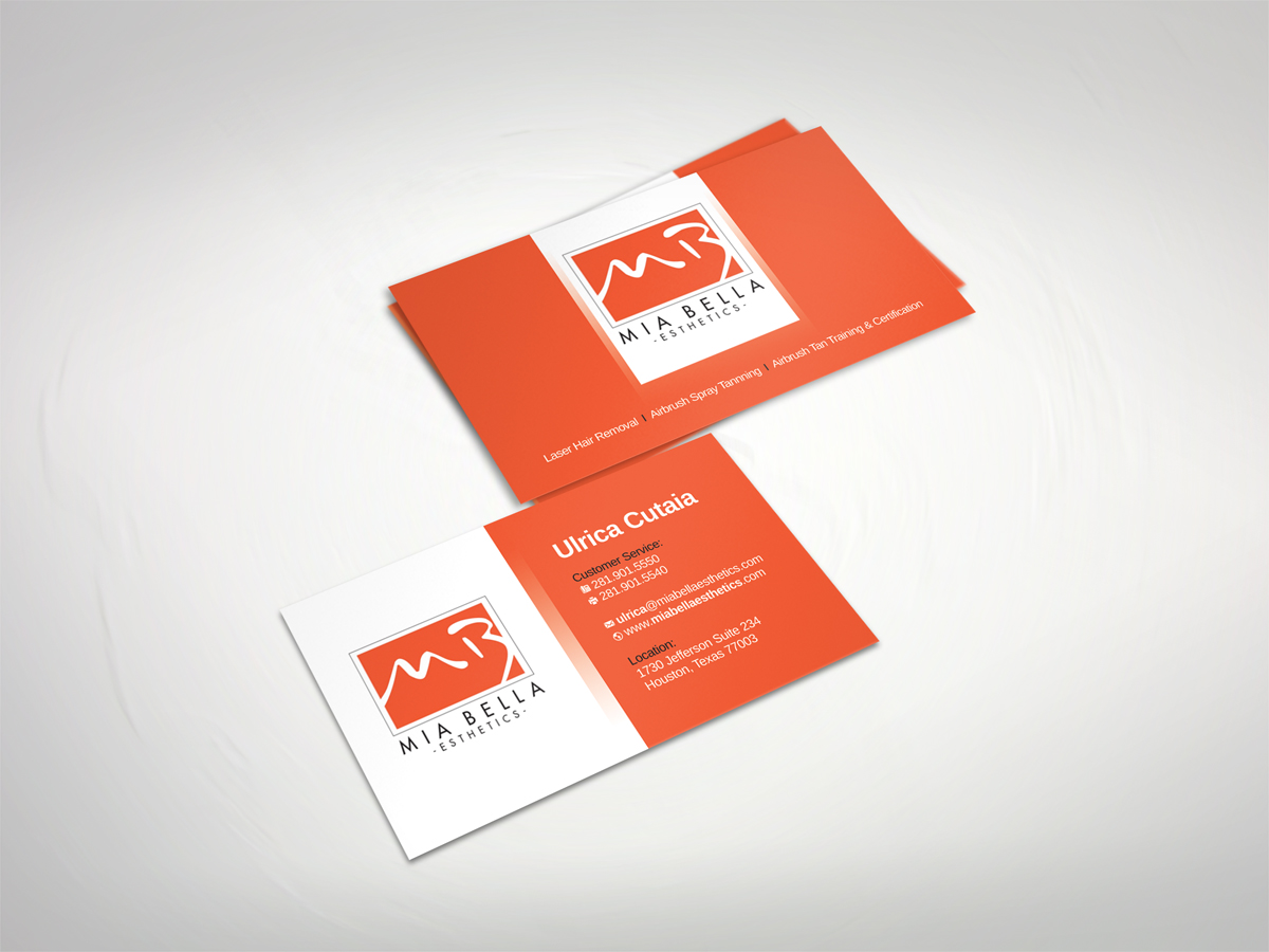 Business Card Design by diRtY.EMM for Mia Bella Esthetics | Design #6052194