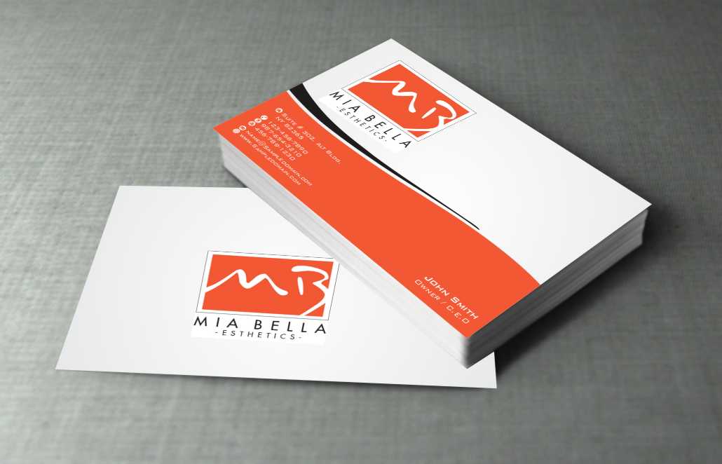 Diseño de Tarjeta de Presentación por szabist para Mia Bella Esthetics | Diseño #6054674