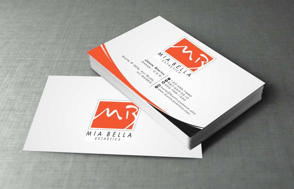 Visitenkarten-Design von szabist für Mia Bella Esthetics | Design #6054691