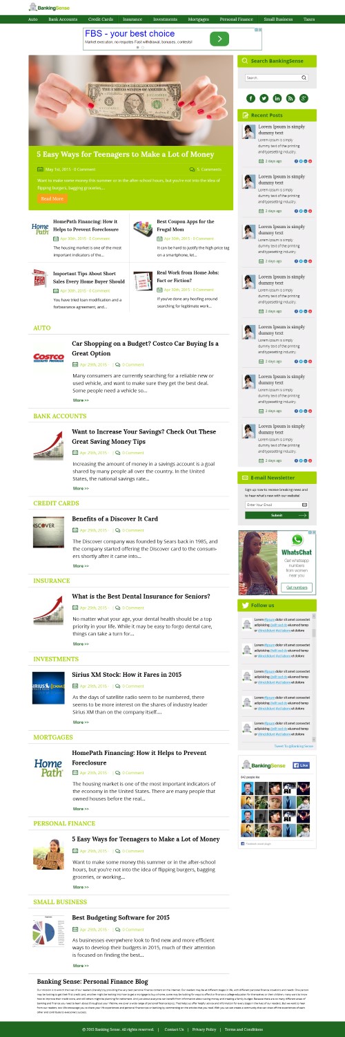 WordPress-Design von TechWise für dieses Projekt | Design #6066421