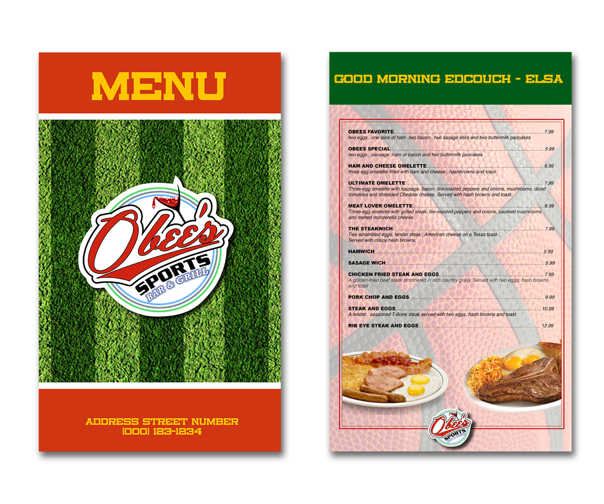 Menu Design by Logos + for this project | Design #1664051
