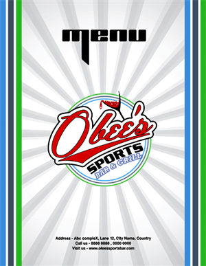 Menu Design by Omee for this project | Design: #1627706