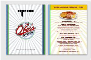 Obee's Sports Bar & Grill Menu | Menu Design by Omee
