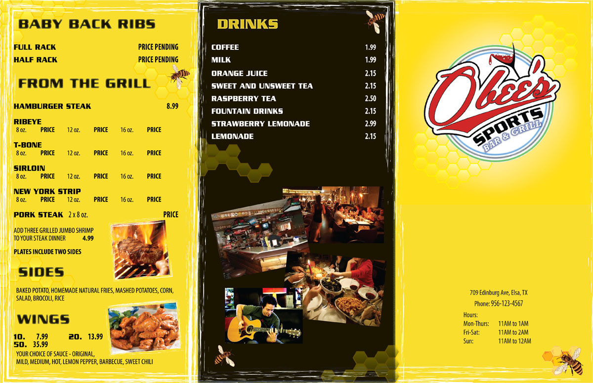 Menu Design by Dbmay for this project | Design #1657731