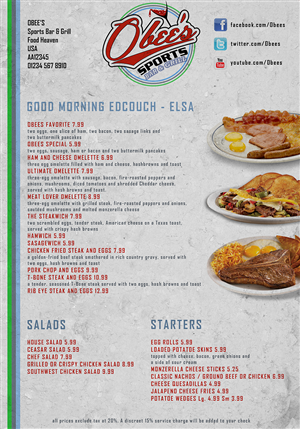 Menu Design by Nina Bain for this project | Design: #1633351