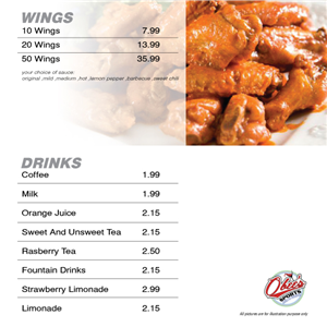 Menu Design by Freddy for this project | Design: #1634685