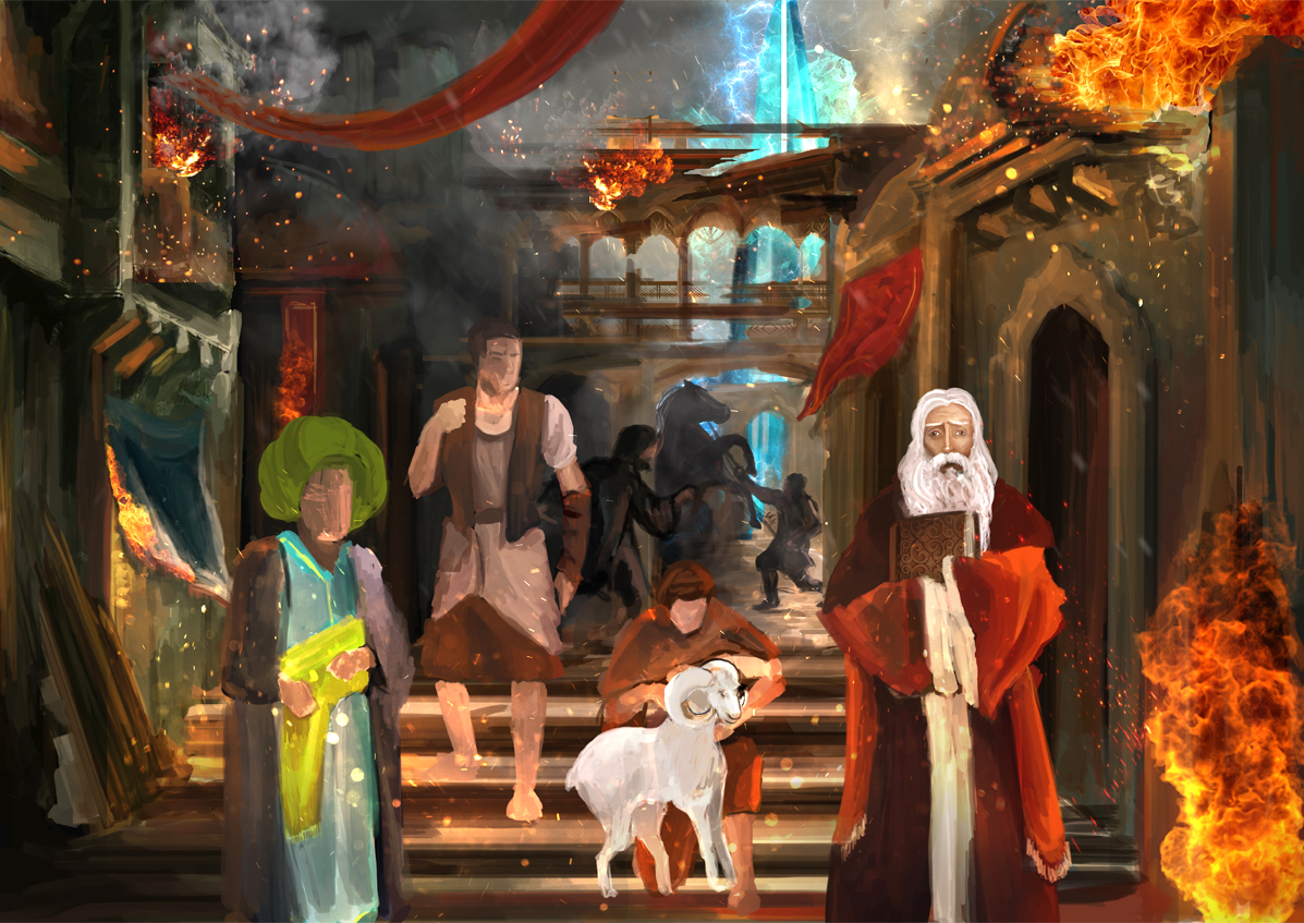 Illustration Design by Abbin Joseph Thomas for Aether Tower | Design #6209984