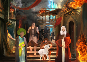 Illustration Design by Abbin Joseph Thomas for Aether Tower | Design: #6209984