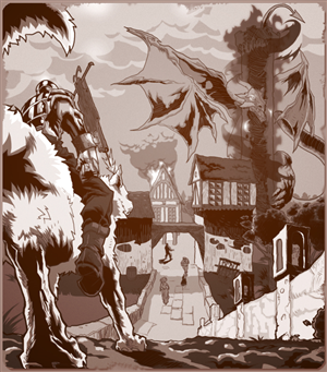 Illustration Design by Mohsart for Aether Tower | Design: #6092161