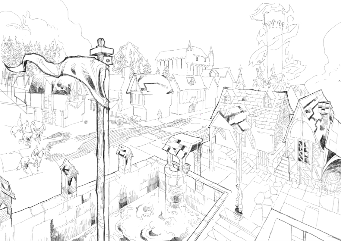 Illustration Design by Mohsart for Aether Tower | Design #6106291