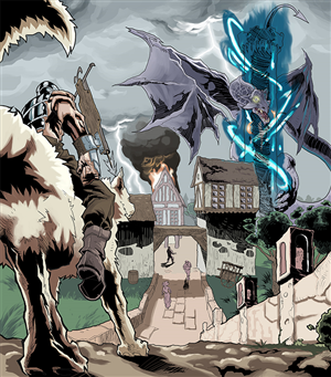 Illustration Design by Mohsart for Aether Tower | Design: #6239346