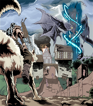 Illustration Design by Mohsart for Aether Tower | Design: #6254757