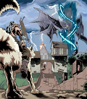Illustration Design by Mohsart for Aether Tower | Design: #6257379