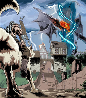 Illustration Design by Mohsart for Aether Tower | Design: #6262929