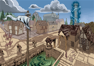Illustration Design by Mohsart for Aether Tower | Design: #6266890