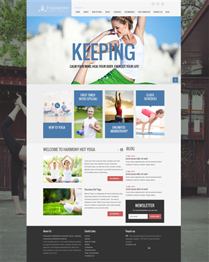 Web Design by Roy for Harmony Hot Yoga | Design: #6266384