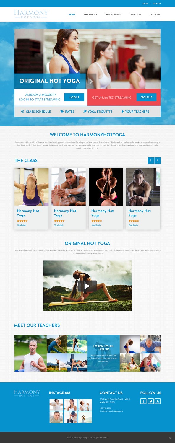 Web-Design von pb für Harmony Hot Yoga | Design #6270264