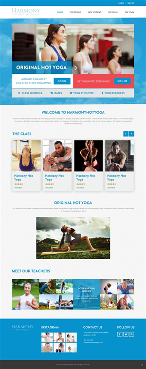 Web Design by pb for Harmony Hot Yoga | Design: #6270264