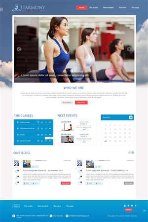 Web Design by pb for Harmony Hot Yoga | Design: #6270270