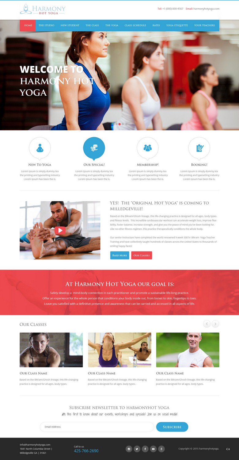 Web-Design von pb für Harmony Hot Yoga | Design #6270275