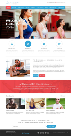 Web Design by pb for Harmony Hot Yoga | Design: #6270275