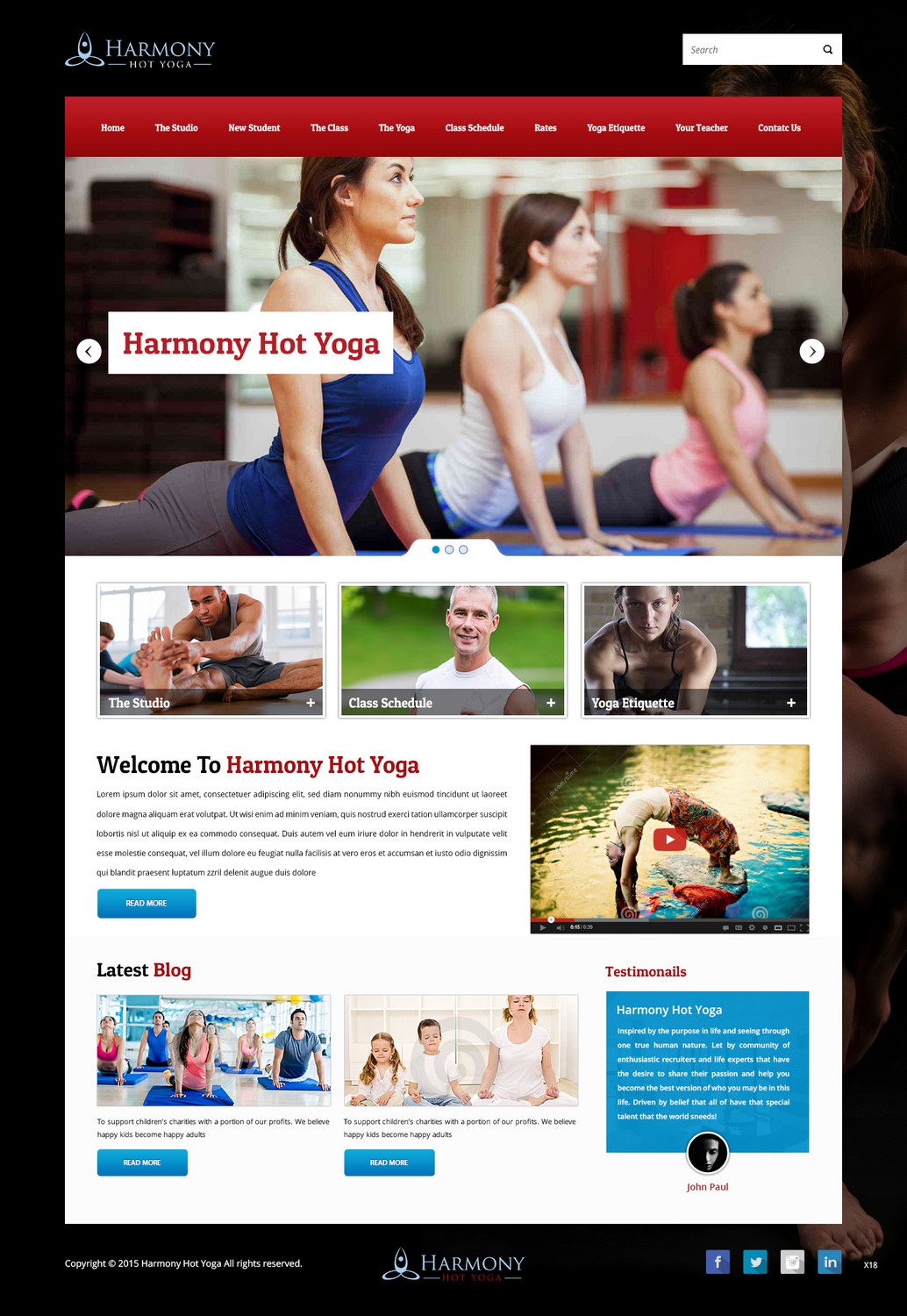Web-Design von pb für Harmony Hot Yoga | Design #6270284