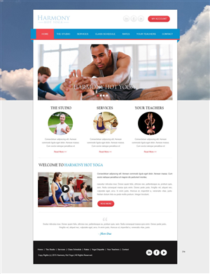 Web Design by pb for Harmony Hot Yoga | Design: #6270286