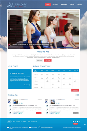 Web-Design von pb für Harmony Hot Yoga | Design: #6327552