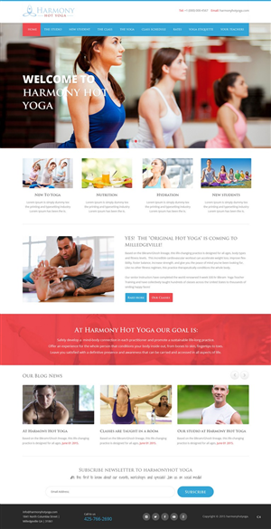 Web-Design von pb für Harmony Hot Yoga | Design: #6327558