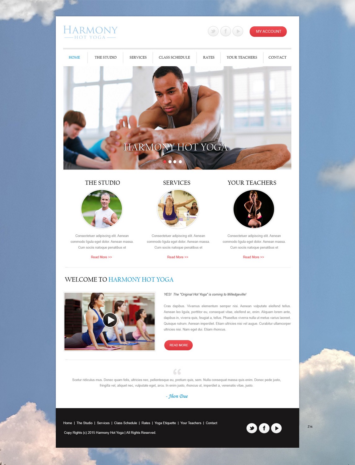 Web-Design von pb für Harmony Hot Yoga | Design #6327603