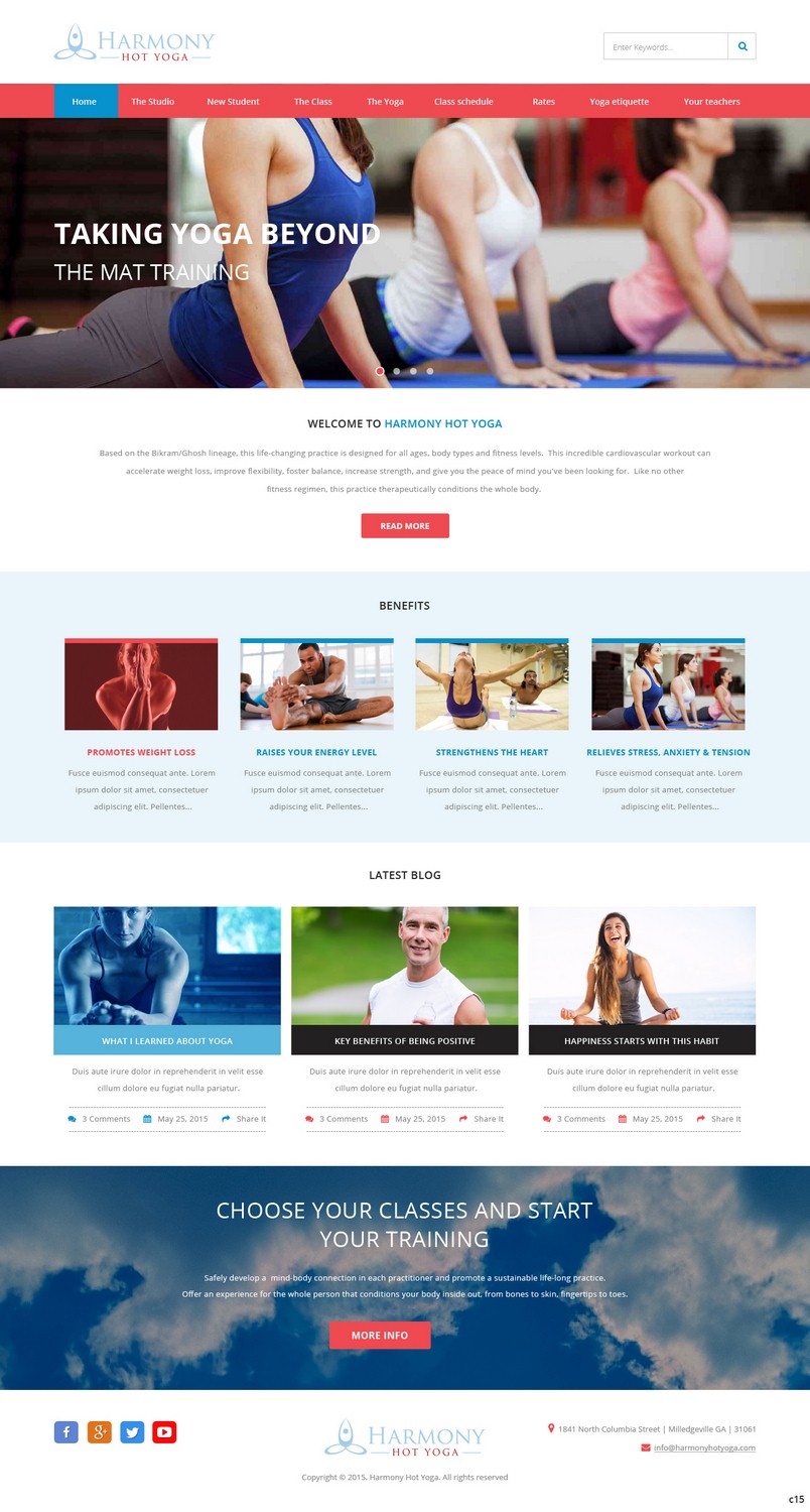 Web-Design von pb für Harmony Hot Yoga | Design #6337710