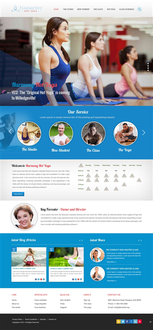 Web-Design von pb für Harmony Hot Yoga | Design: #6338150