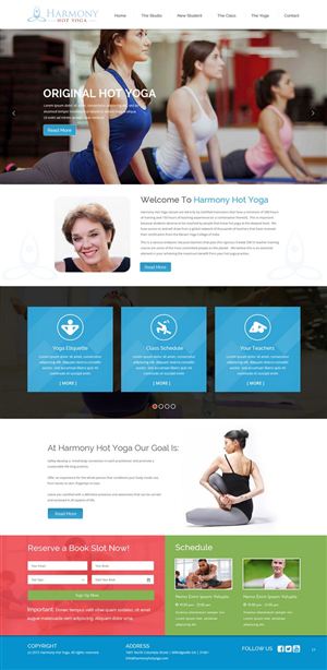 Web-Design von pb für Harmony Hot Yoga | Design: #6347408