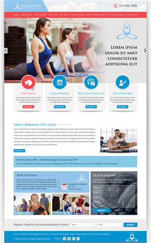 Web-Design von Smart-tech solution für Harmony Hot Yoga | Design: #6329765