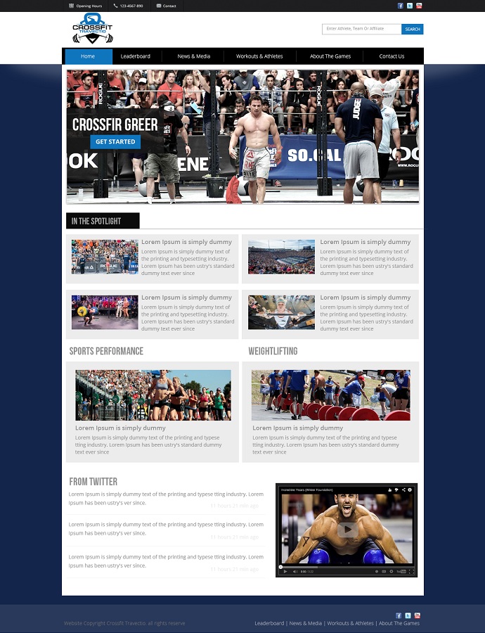 Wordpress Design by Kuldeepak for Corinth Entertainment | Design #6110206