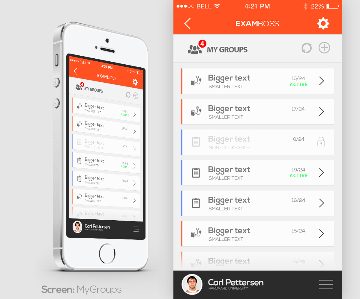 App Design by Franco Bermúdez for this project | Design #6081229