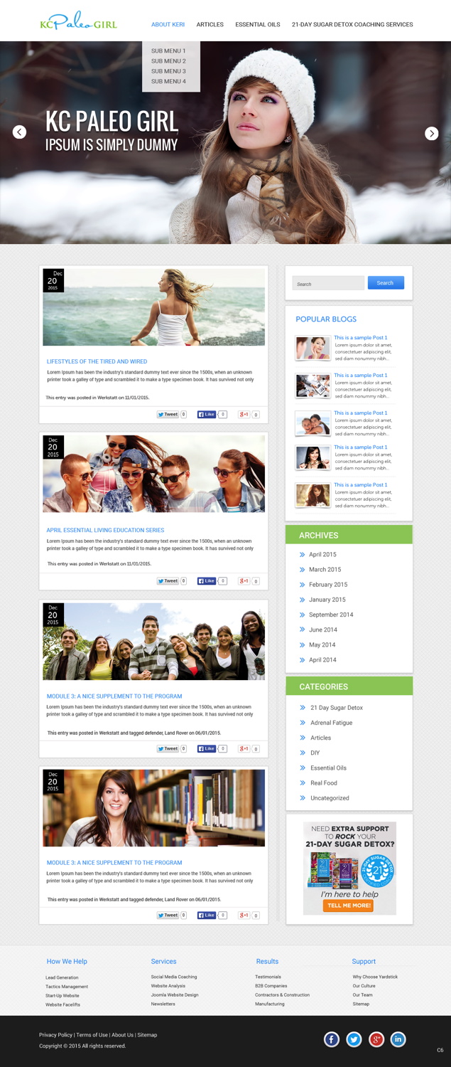 Web Design par pb pour ce projet | Design #6074134