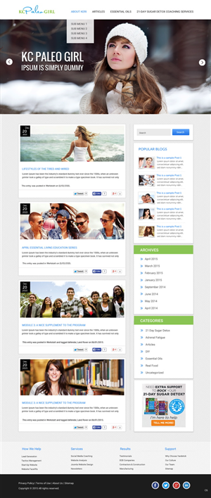 Web Design by pb for this project | Design: #6074134