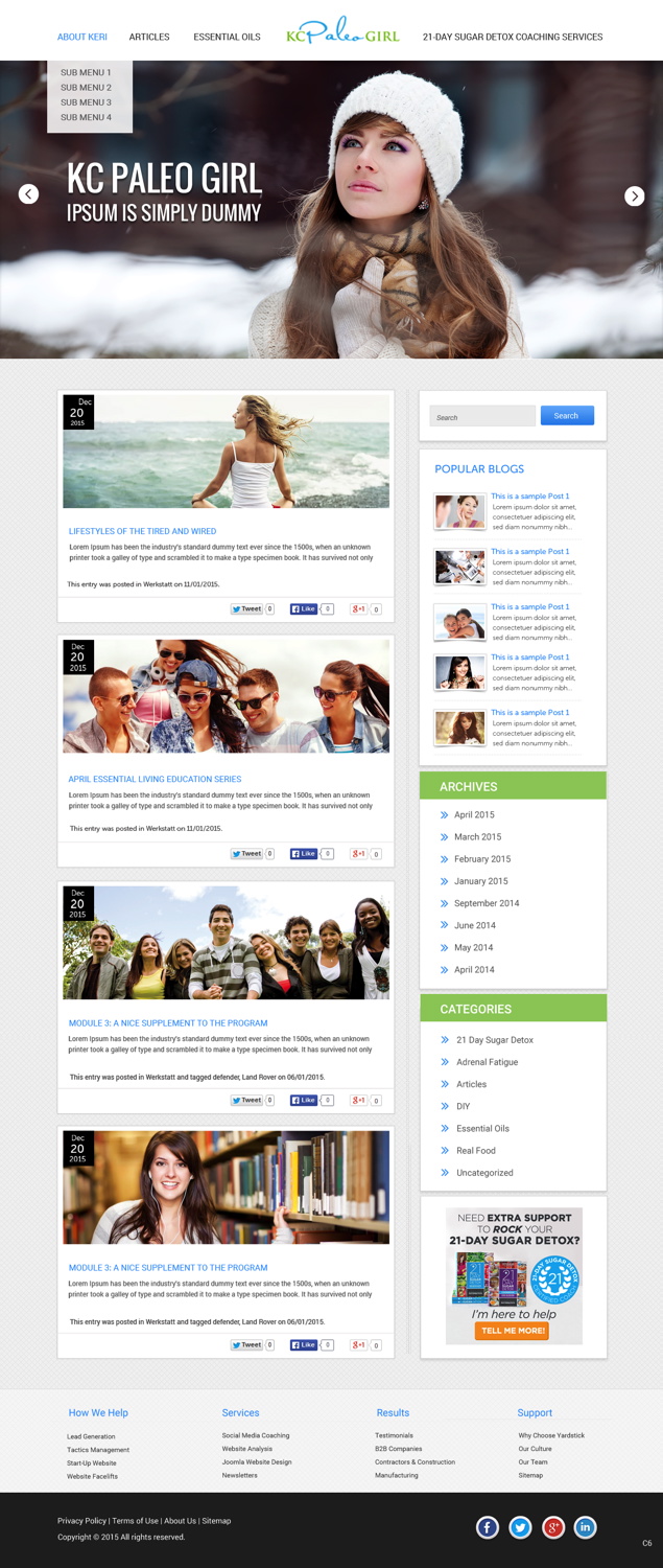 Web Design by pb for this project | Design #6093943