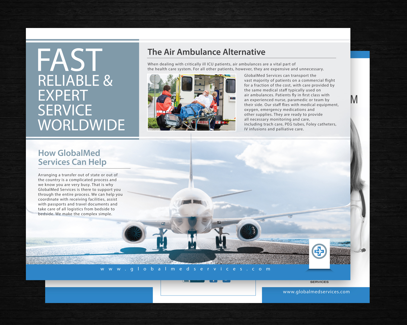 Flyer Design by uk for GlobalMed Services LLC | Design #6069820